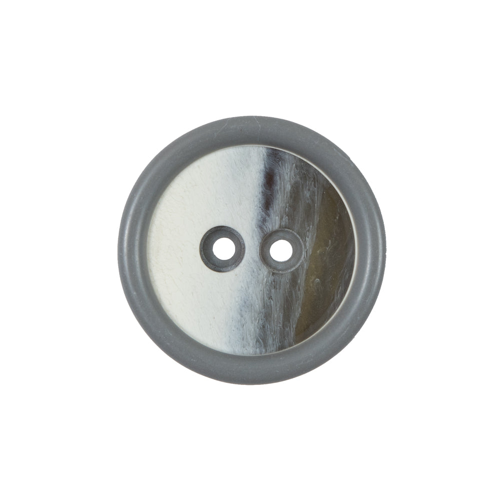 Gray 2-Hole Plastic Button - 36L/22mm Gray 2-Hole Plastic Button - 36L/22mm