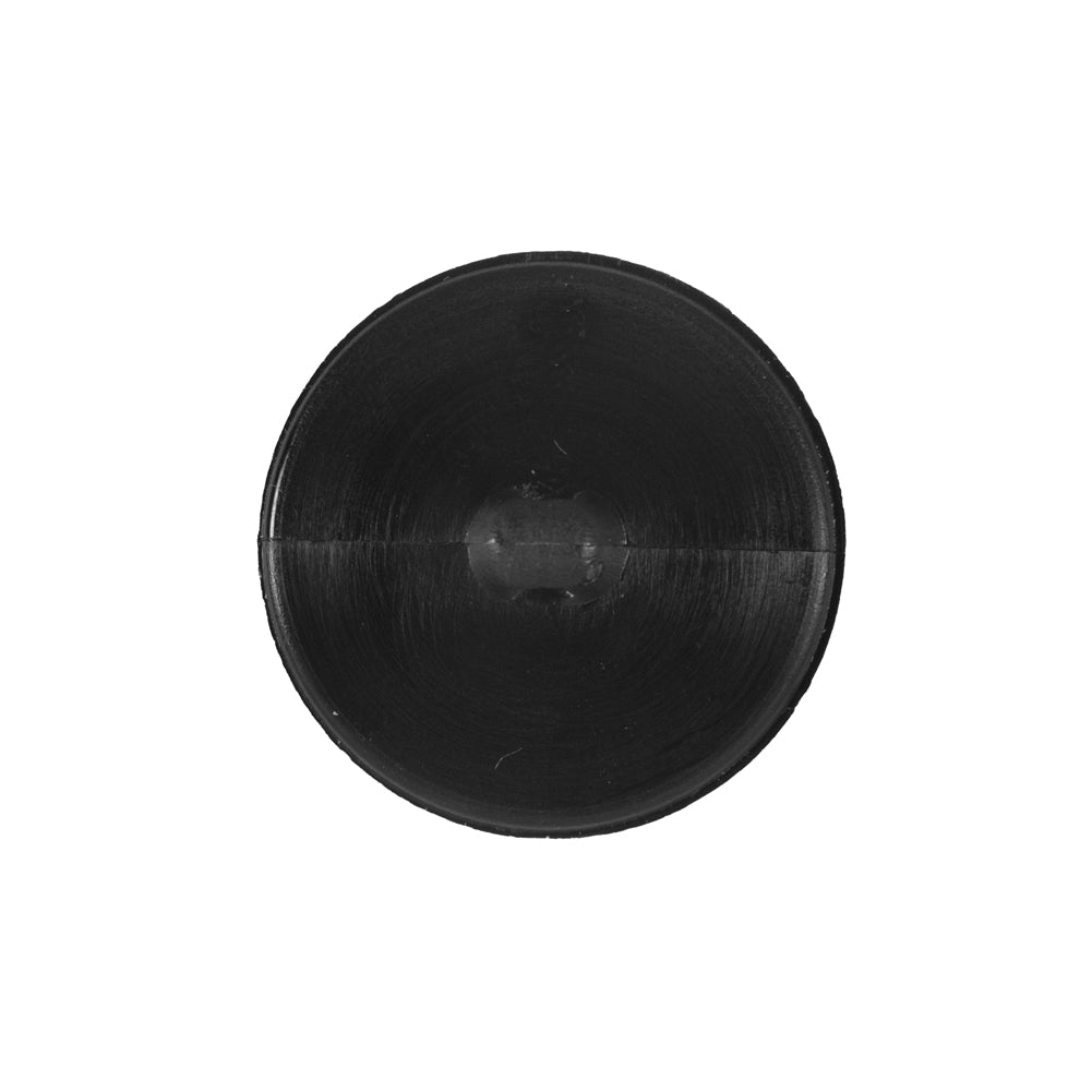 Black Plastic Button with Rhinestone Center - 36L/23mm Detail Black Plastic Button with Rhinestone Center - 36L/23mm Detail