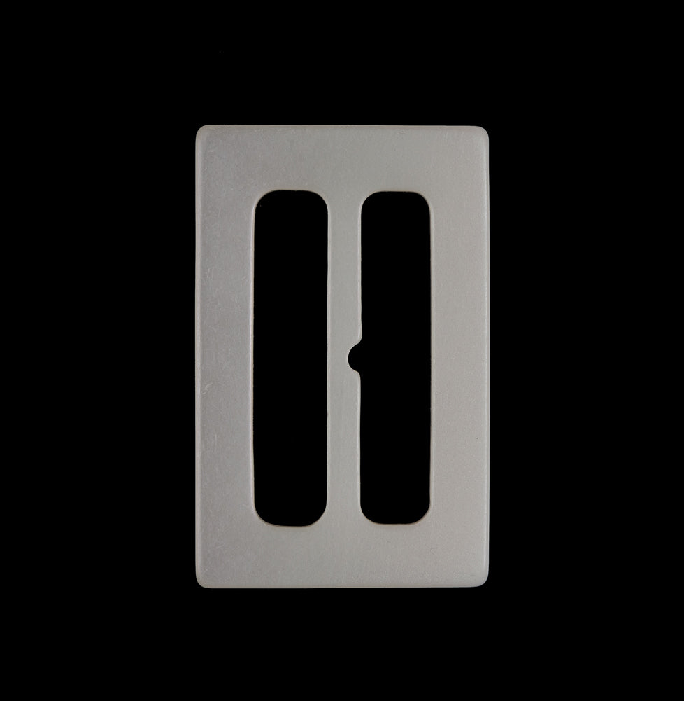 Ivory Rectangular Plastic Buckle - 2.5 Ivory Rectangular Plastic Buckle - 2.5