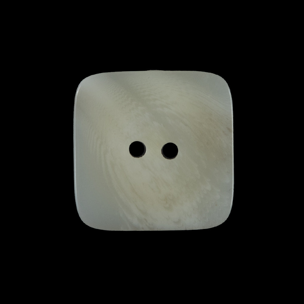 White Square Two-Hole Plastic Button - 36L/23mm Detail White Square Two-Hole Plastic Button - 36L/23mm Detail