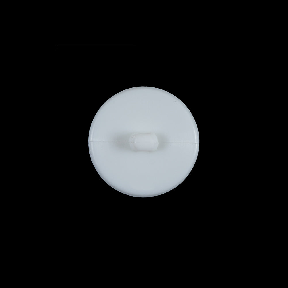 White Textured Shank-Back Button - 24L/15mm - Detail