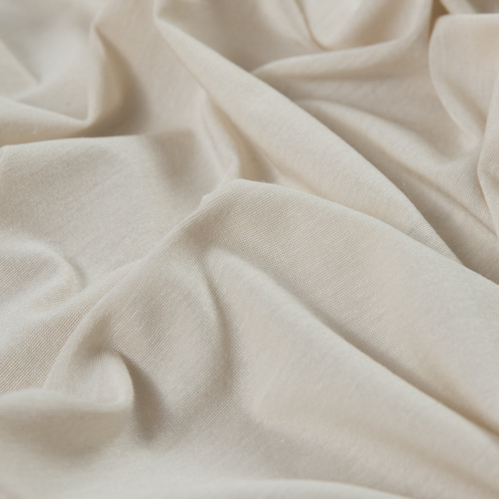Italian Heathered Seedpearl Rayon Jersey - Detail Italian Heathered Seedpearl Rayon Jersey - Detail