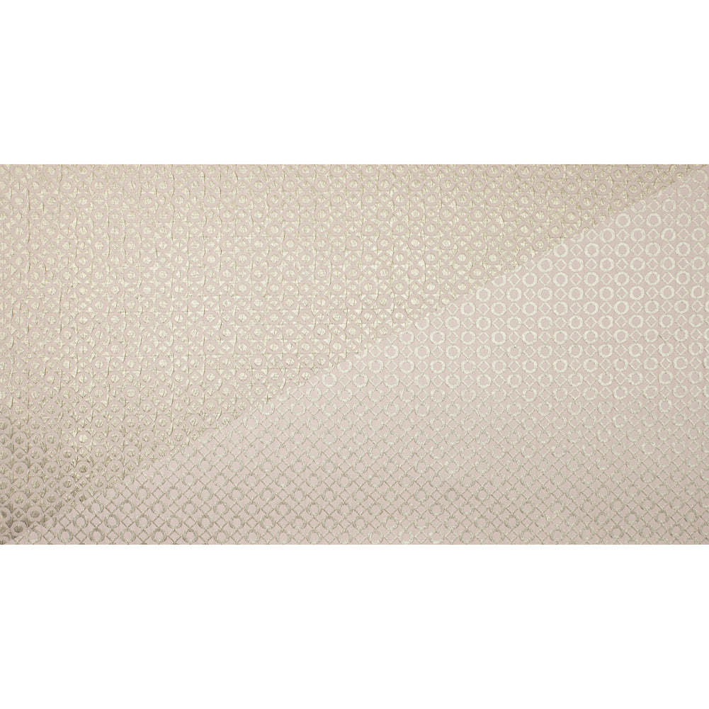 Pink Champagne and Metallic Gold Geometric Brocade Full Pink Champagne and Metallic Gold Geometric Brocade Full