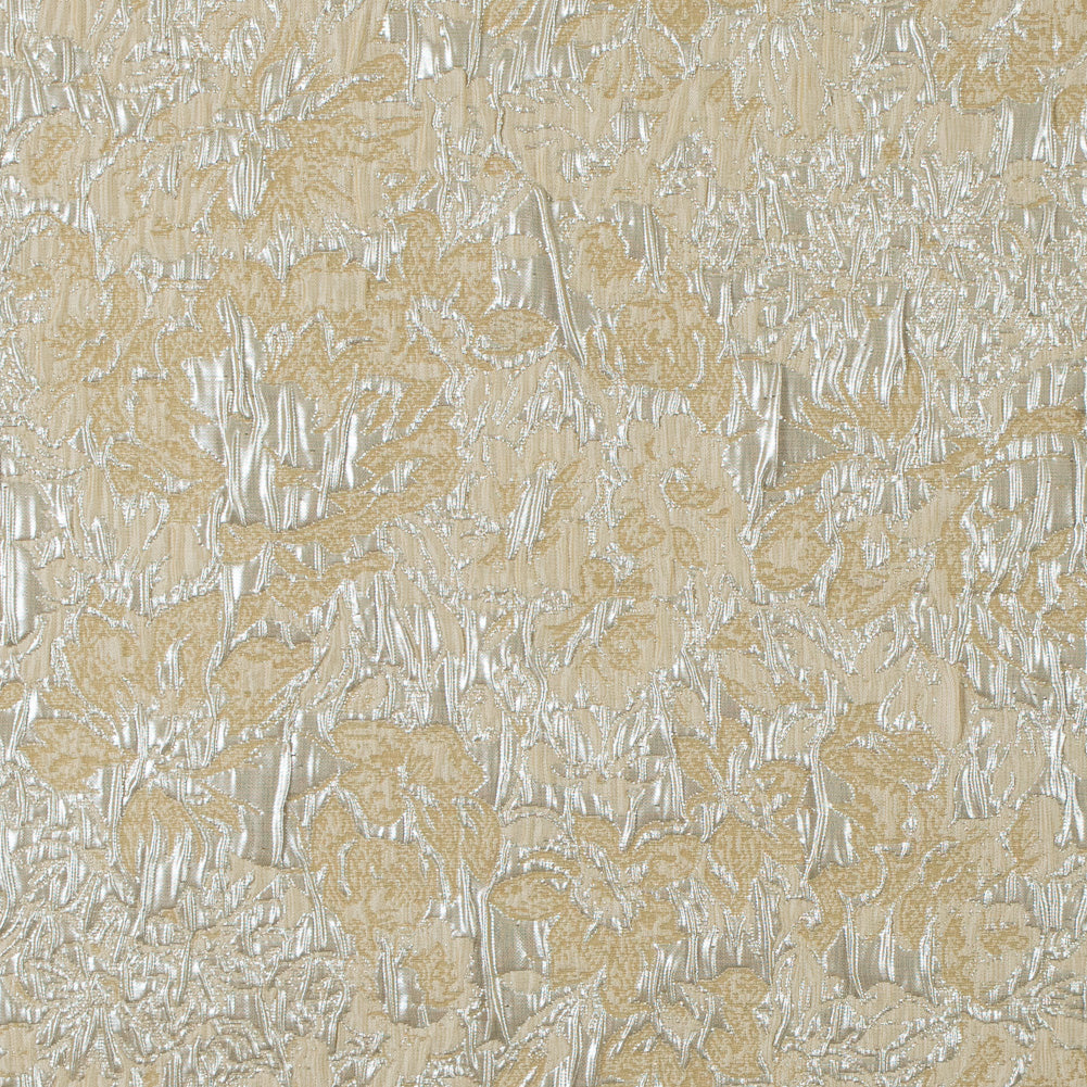 Metallic Silver and Sea Mist Abstract Floral Brocade/Jacquard Metallic Silver and Sea Mist Abstract Floral Brocade/Jacquard