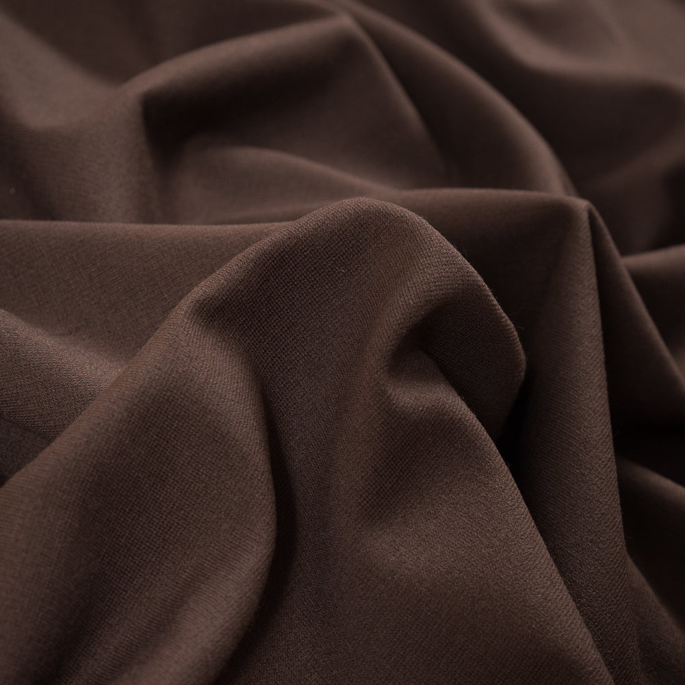 Brown Stretch Rayon Double Knit Full Brown Stretch Rayon Double Knit Full