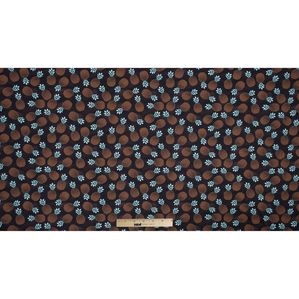 Compression Swimwear Tricot, UV Protective with Aloe Vera Microcapsules - Brown Pineapple - Caye Collection Full