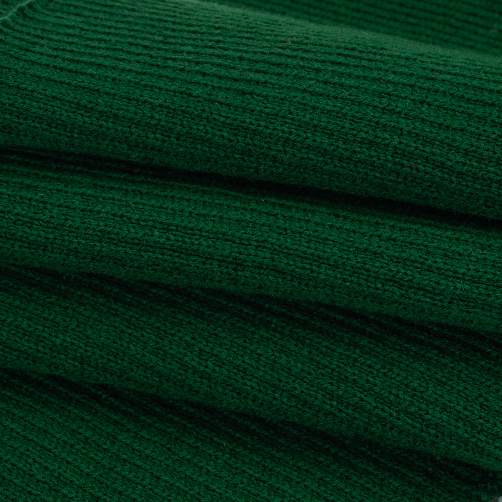 Dark Green Rib Knit Trim - 7" x 38" Dark Green Rib Knit Trim - 7" x 38"