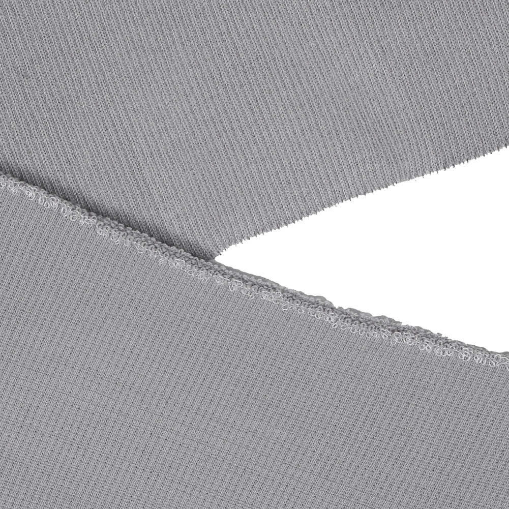 Silver Heavy Rib Knit Trim - 7" x 38" Detail Silver Heavy Rib Knit Trim - 7" x 38" Detail
