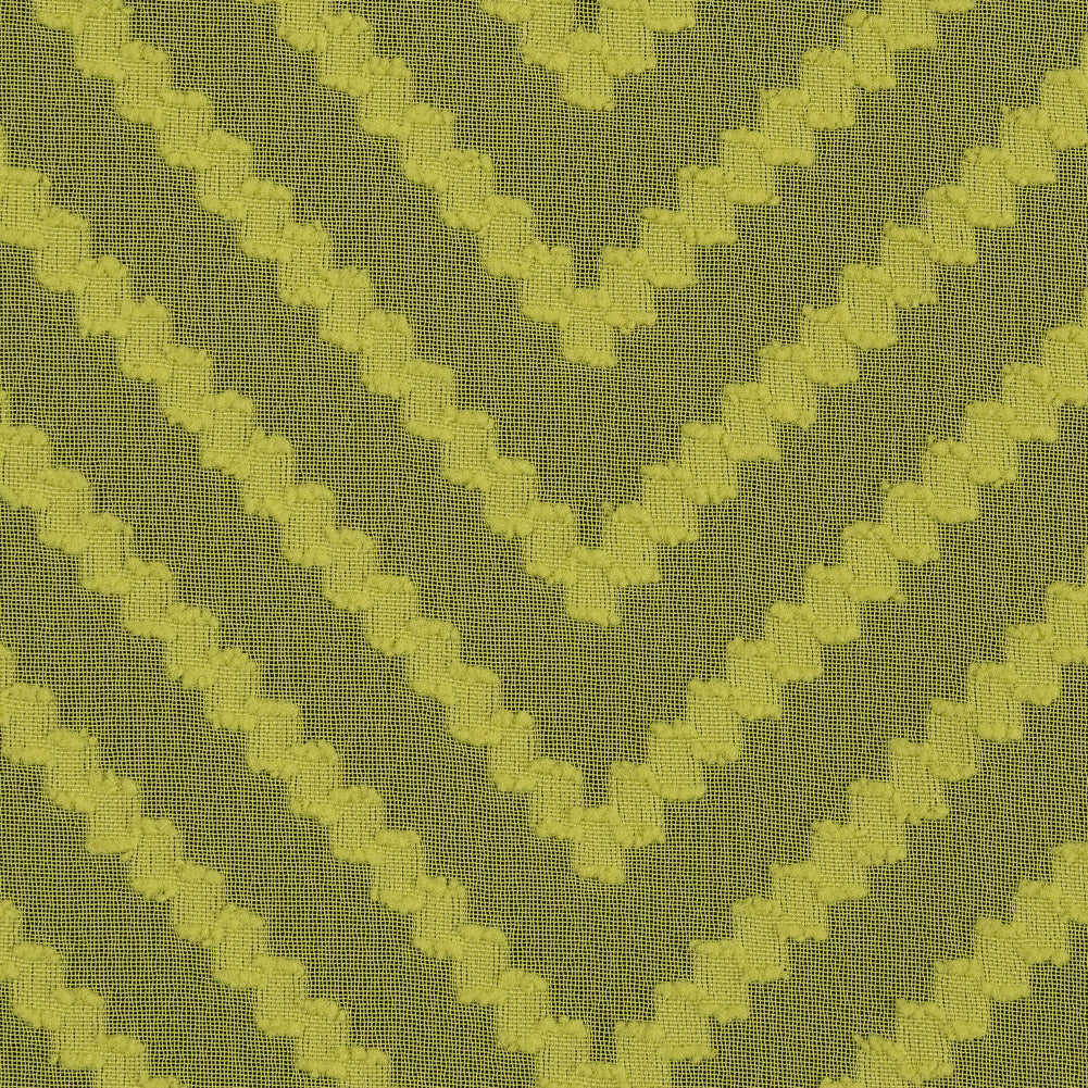 Citrus Lemon Chevron Burn-out Polyester Chiffon Detail Citrus Lemon Chevron Burn-out Polyester Chiffon Detail