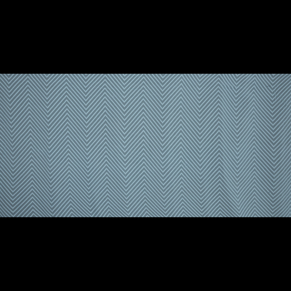 Light Pond Blue Chevron Burn-out Polyester Chiffon Full Light Pond Blue Chevron Burn-out Polyester Chiffon Full