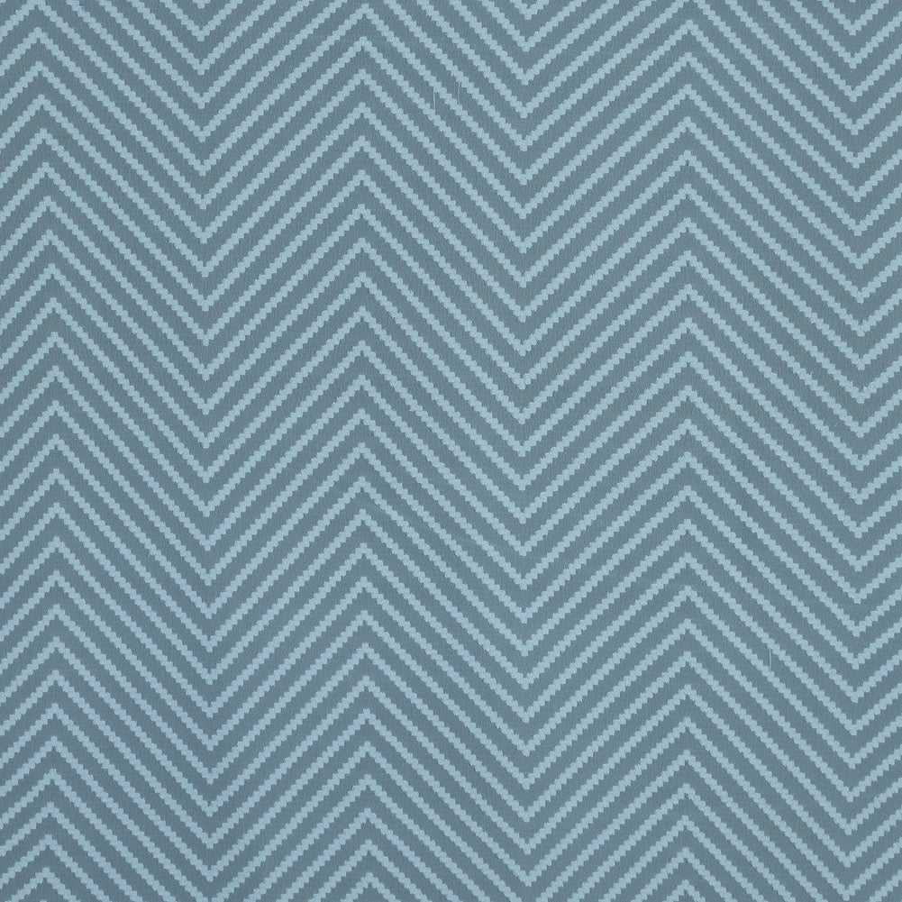 Light Pond Blue Chevron Burn-out Polyester Chiffon Light Pond Blue Chevron Burn-out Polyester Chiffon