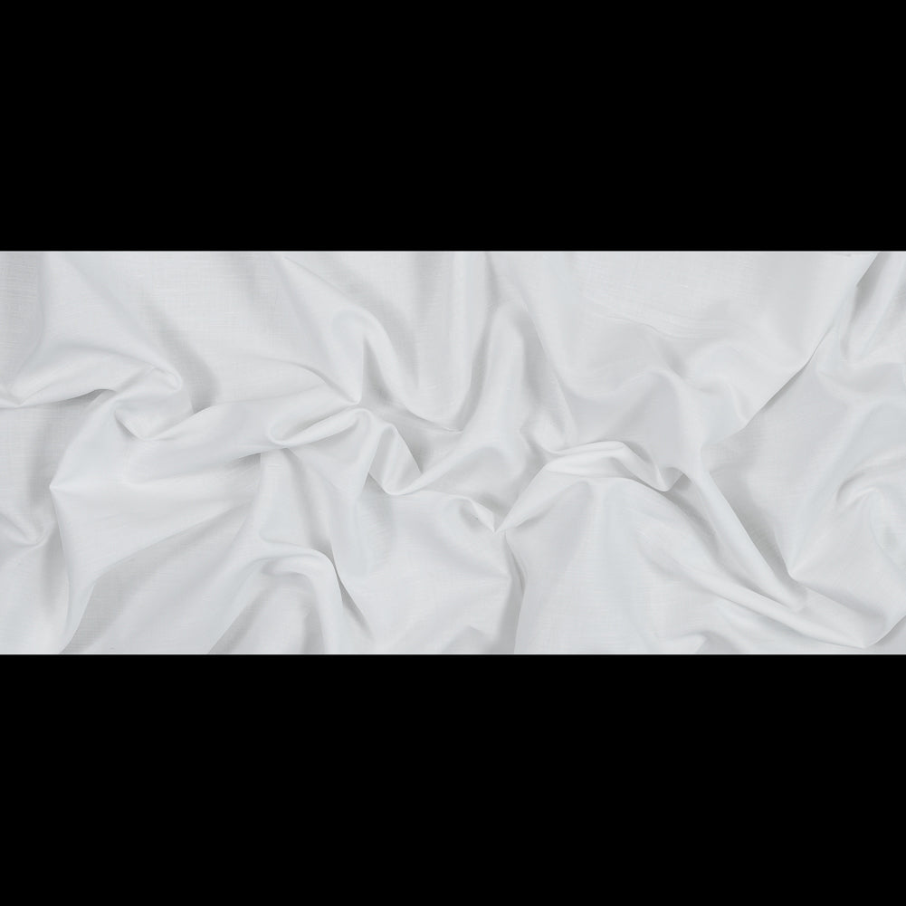 White Cotton, Linen and Tencel Blended Twill Full White Cotton, Linen and Tencel Blended Twill Full
