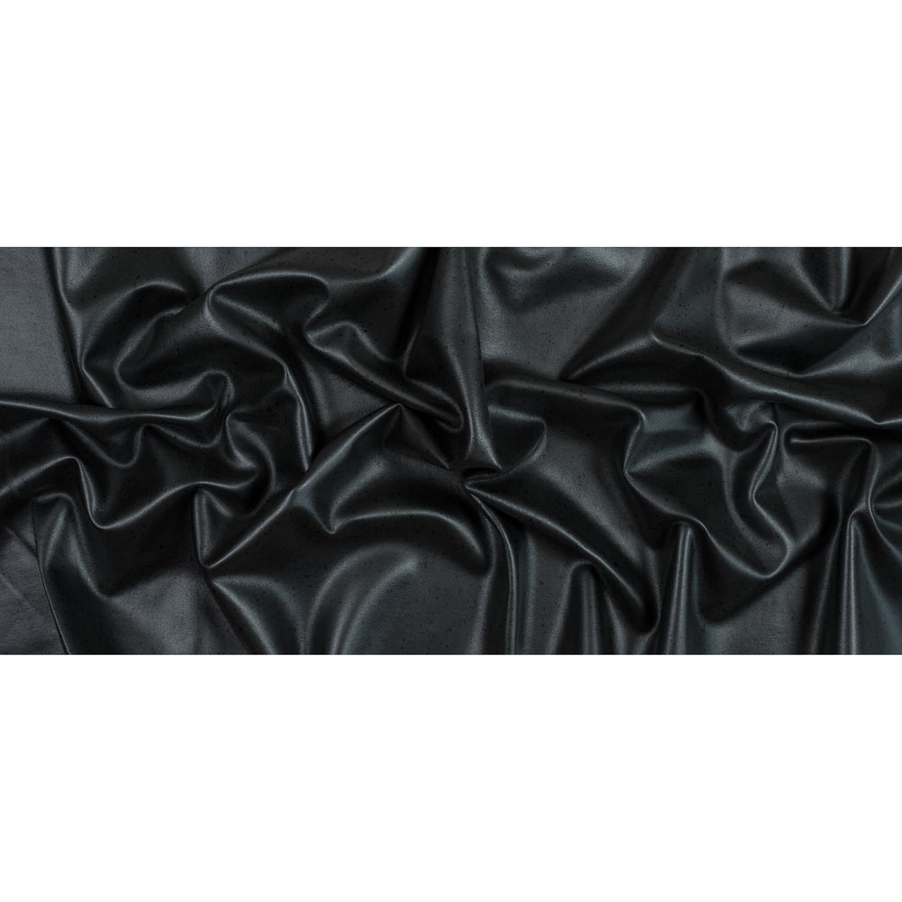 Black Wool Felted Coating with Speckled Laminate Folded Black Wool Felted Coating with Speckled Laminate Folded