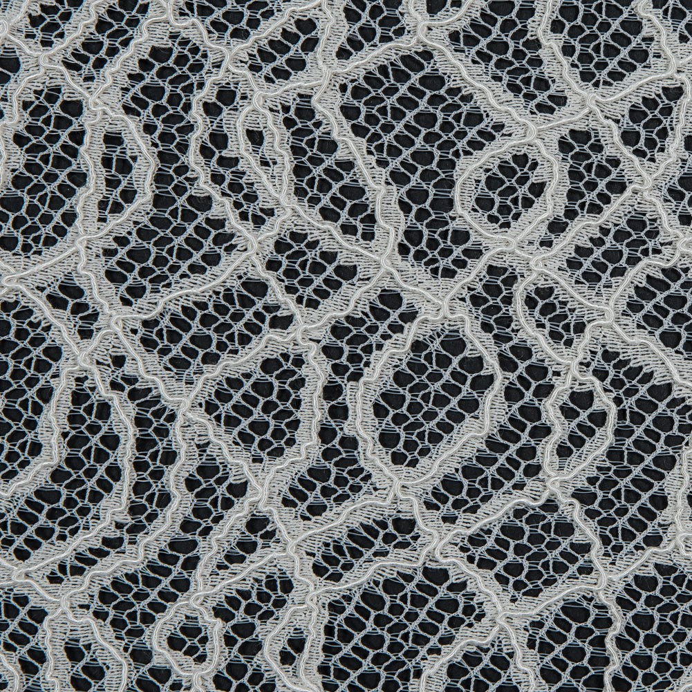 Corded Lace with Eyelash Edges - Ivory Abstract Full Corded Lace with Eyelash Edges - Ivory Abstract Full