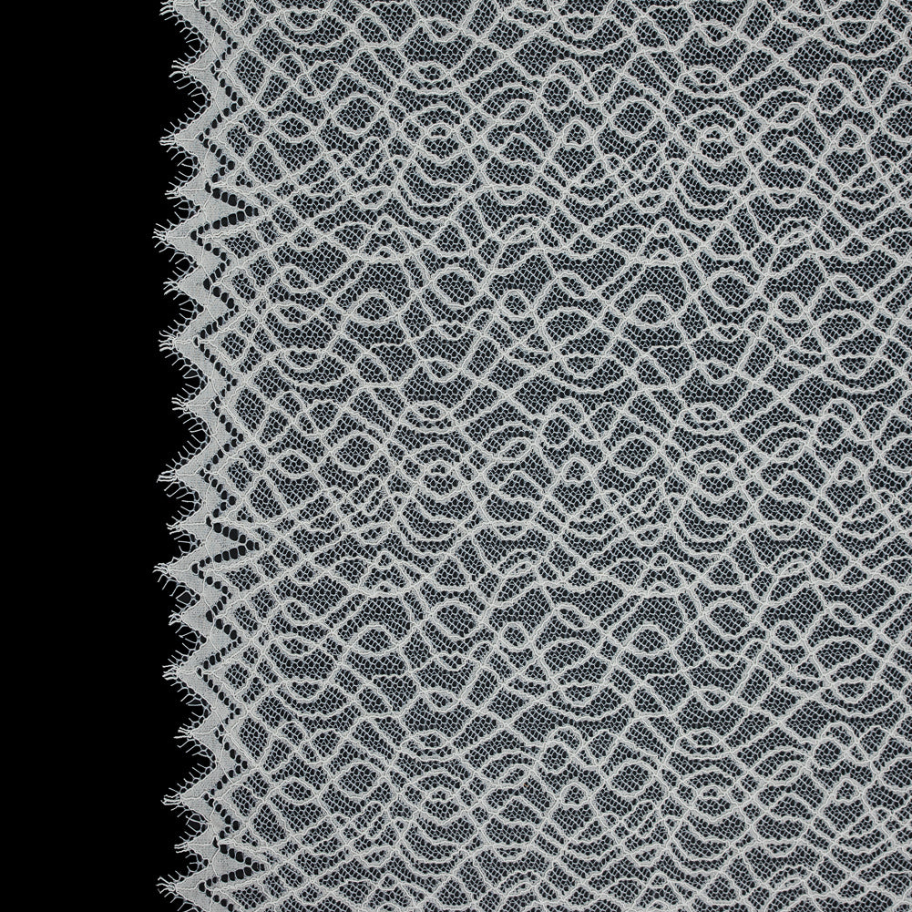 Corded Lace with Eyelash Edges - Ivory Abstract Corded Lace with Eyelash Edges - Ivory Abstract
