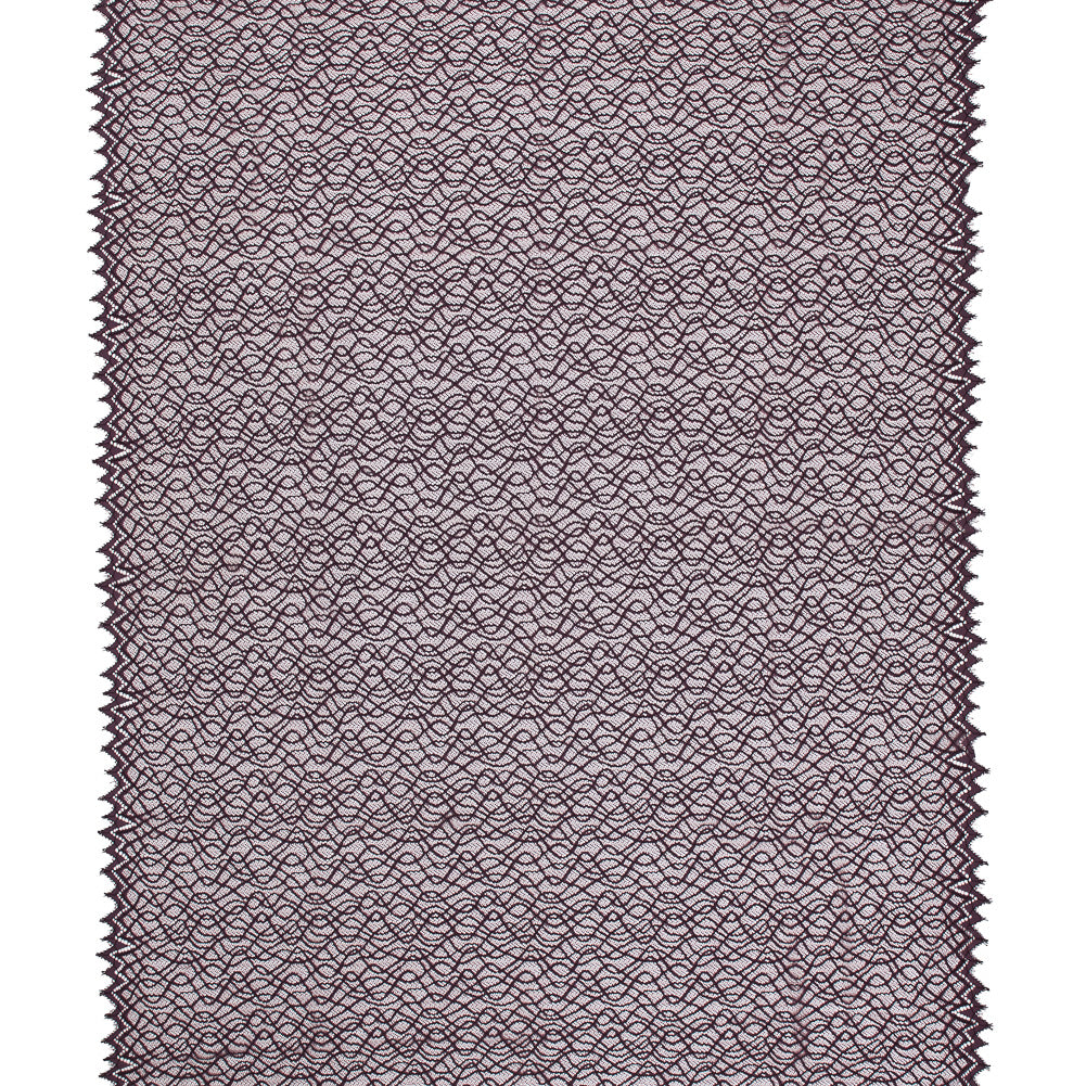 Corded Lace with Eyelash Edges - Fig Abstract Full Corded Lace with Eyelash Edges - Fig Abstract Full