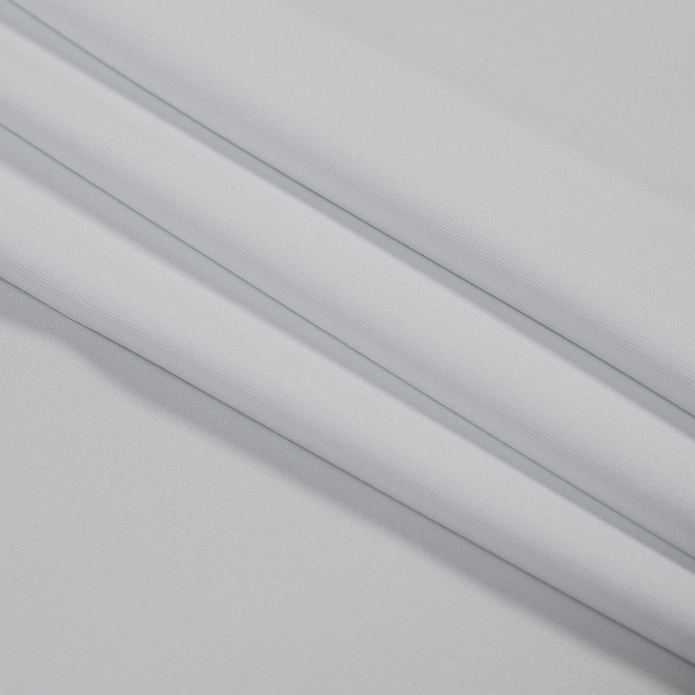 White Antibacterial and Wicking Polyester Jersey Detail White Antibacterial and Wicking Polyester Jersey Detail