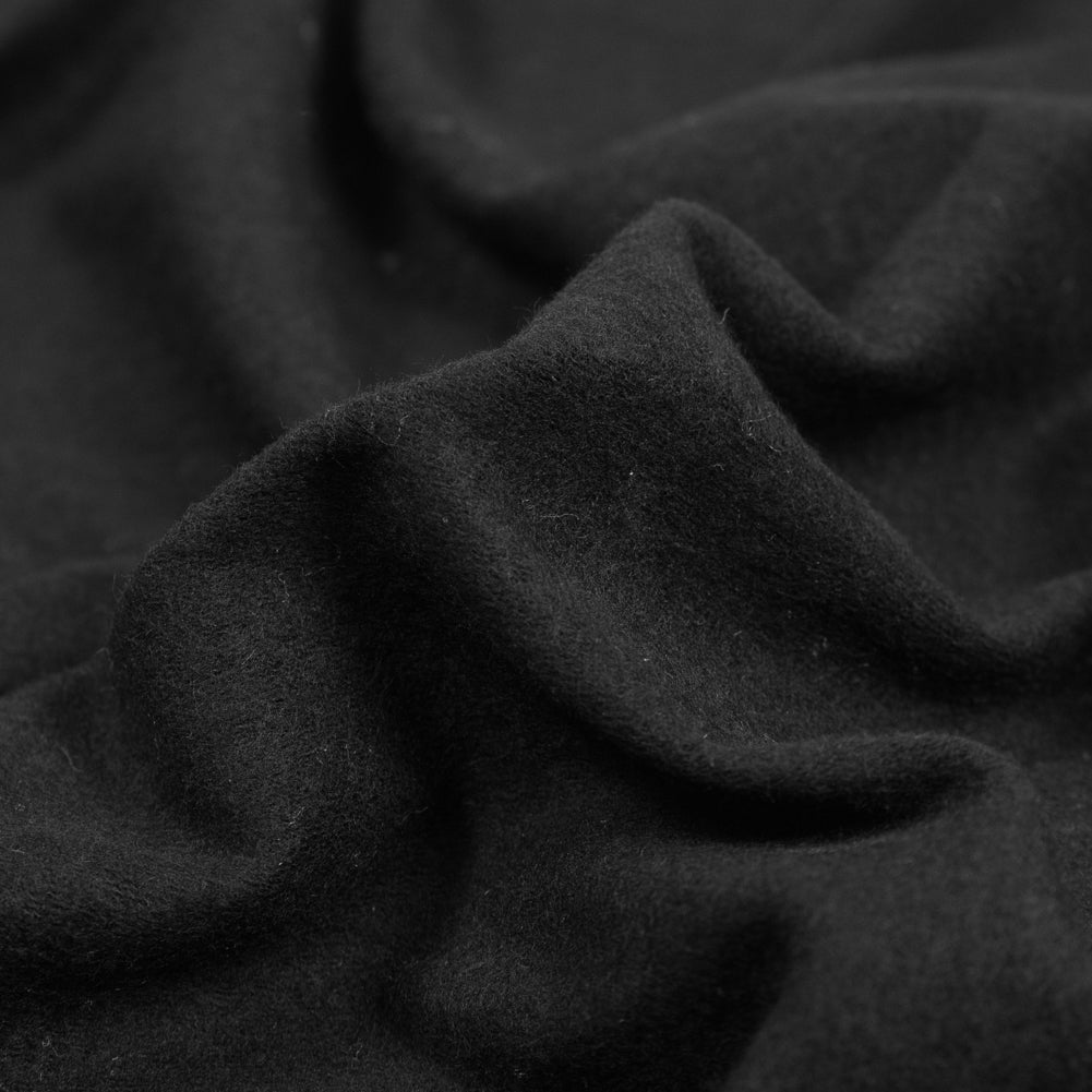 Bamboo and Cotton Stretch Knit Fleece - Black - Jessamyn Collection Full Bamboo and Cotton Stretch Knit Fleece - Black - Jessamyn Collection Full