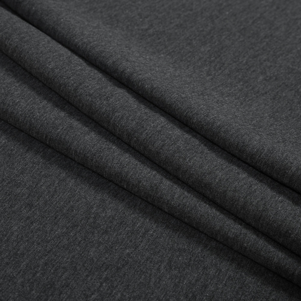Bamboo Stretch French Terry - Charcoal - Emei Collection Detail Bamboo Stretch French Terry - Charcoal - Emei Collection Detail