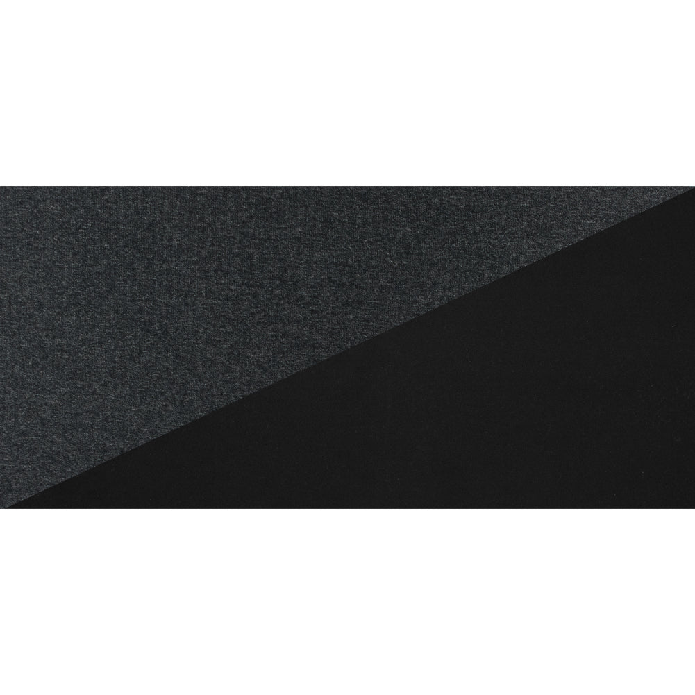 Dark Charcoal Performance Wool Knit with a Black Fleece Backing Folded Dark Charcoal Performance Wool Knit with a Black Fleece Backing Folded