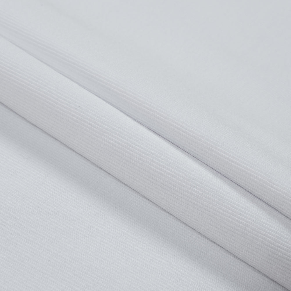 White Tubular Cotton Rib Knit Detail White Tubular Cotton Rib Knit Detail