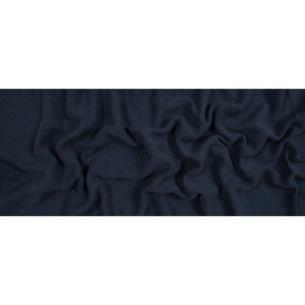 Thick Cotton French Terry - Navy Folded Thick Cotton French Terry - Navy Folded