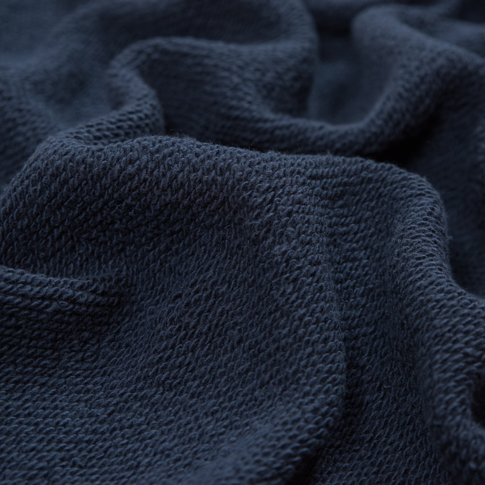 Thick Cotton French Terry - Navy Full Thick Cotton French Terry - Navy Full