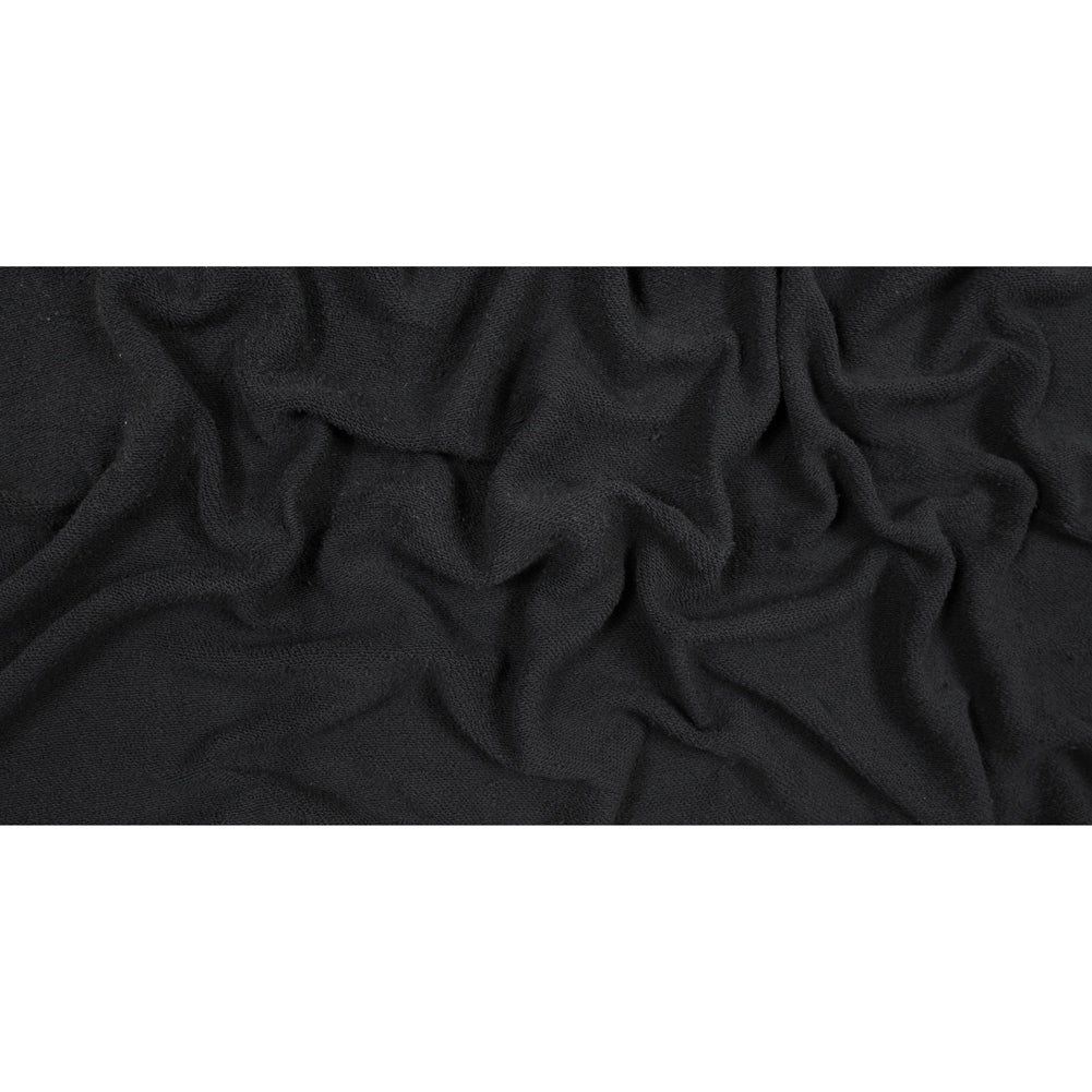 Thick Cotton French Terry - Black Folded