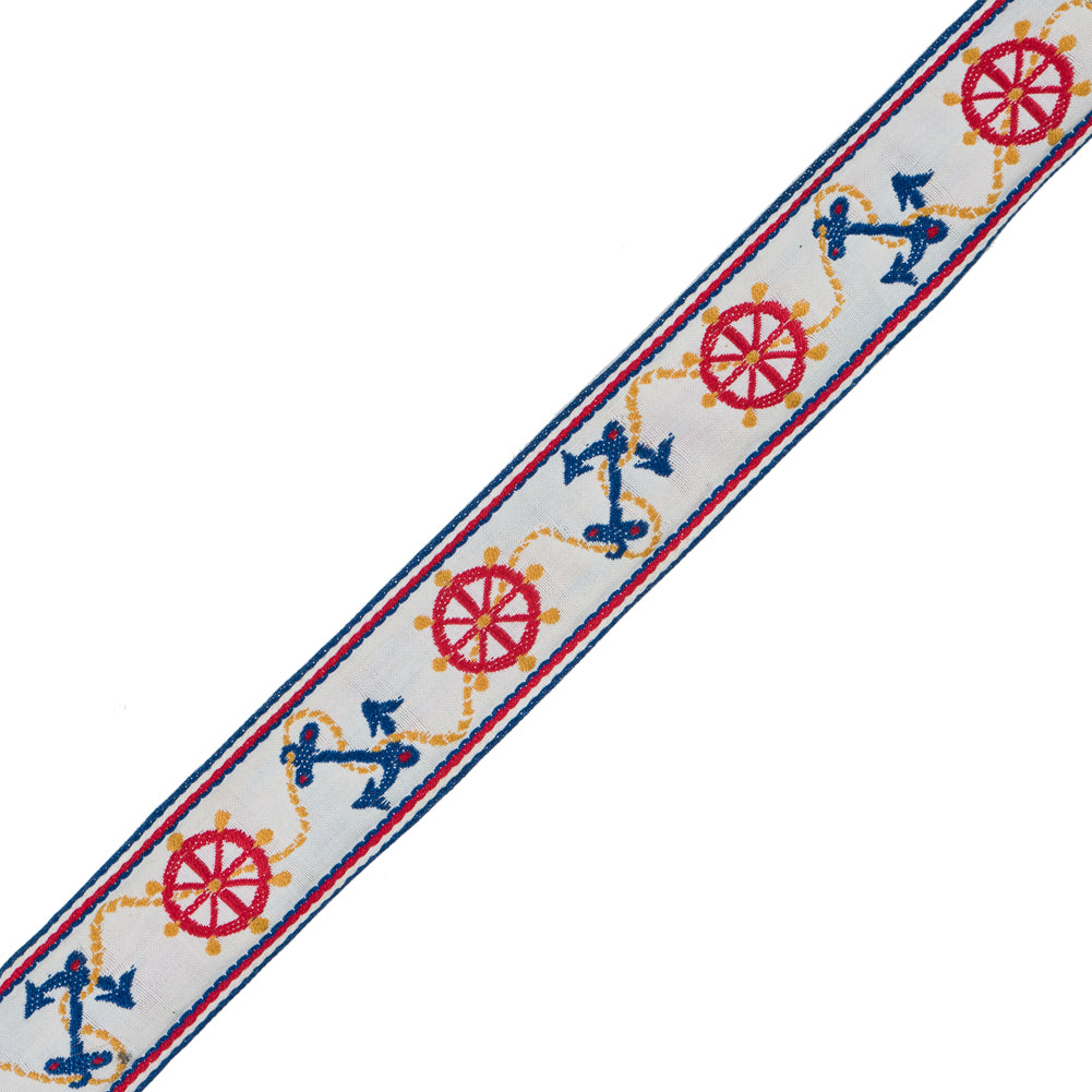 Nautical Jacquard Ribbon - 1.75" Nautical Jacquard Ribbon - 1.75"