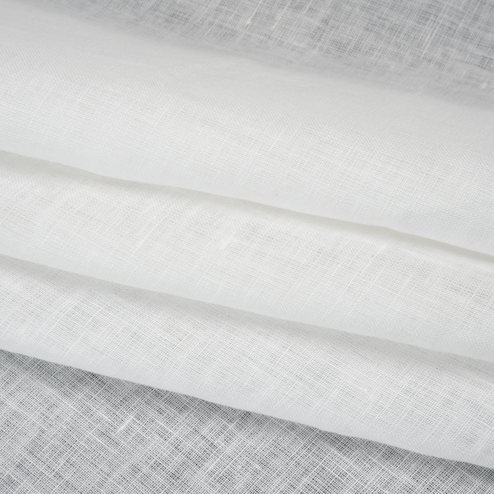 Italian White Crisp Linen Woven Folded Italian White Crisp Linen Woven Folded