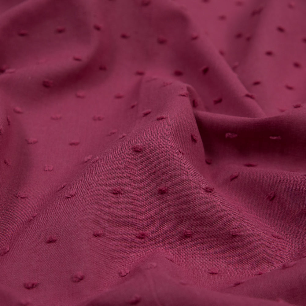 Italian Raspberry Cotton Swiss Dot Full Italian Raspberry Cotton Swiss Dot Full