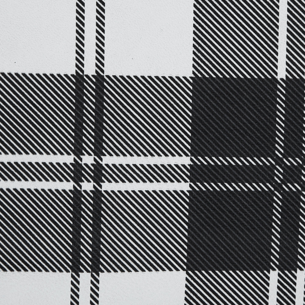 Edun Medium Plaid Stretch Lamb Leather Detail Edun Medium Plaid Stretch Lamb Leather Detail