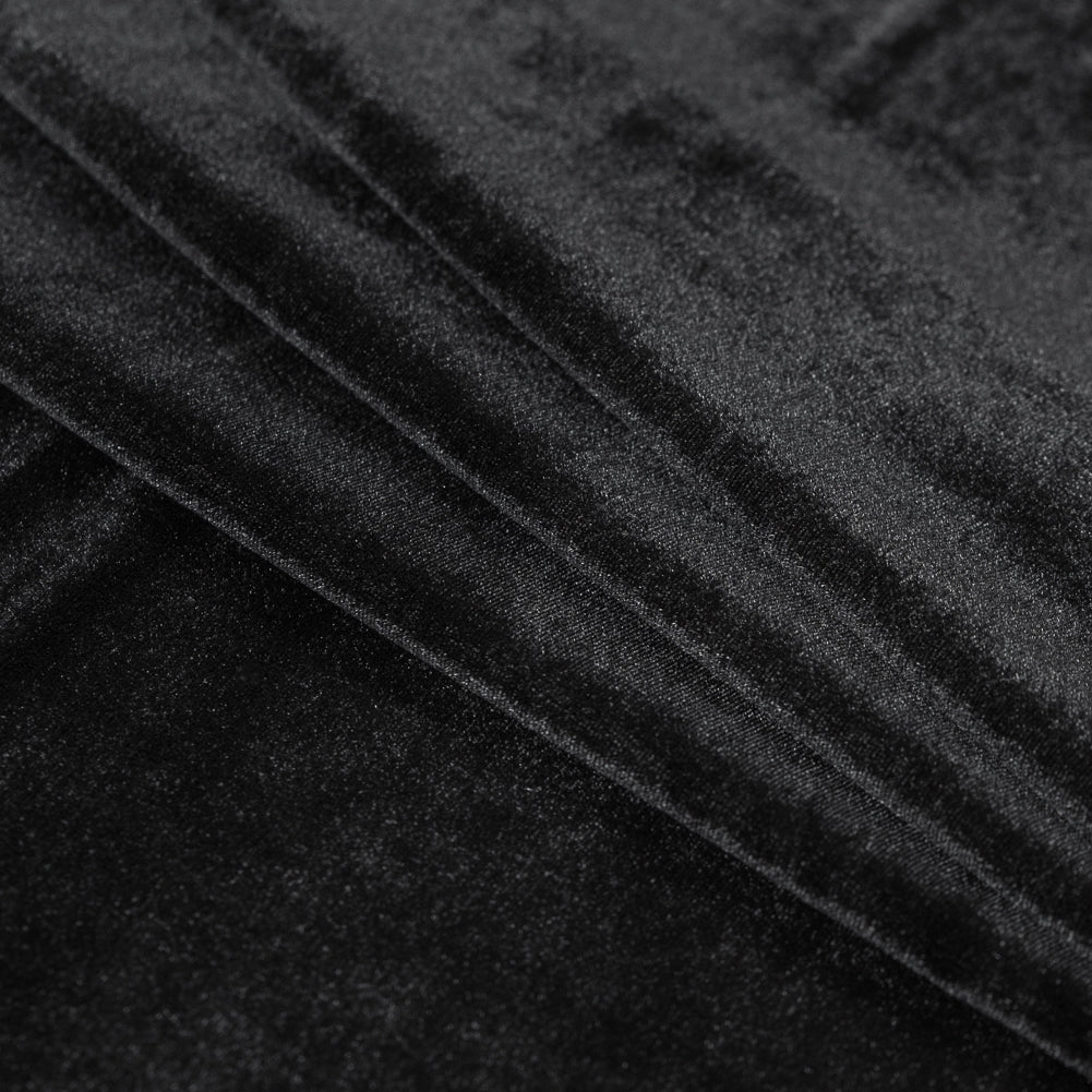 Stretch Velour - Black - Persica Collection Detail Stretch Velour - Black - Persica Collection Detail