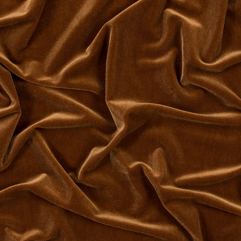 Stretch Velour - Cognac - Persica Collection Stretch Velour - Cognac - Persica Collection