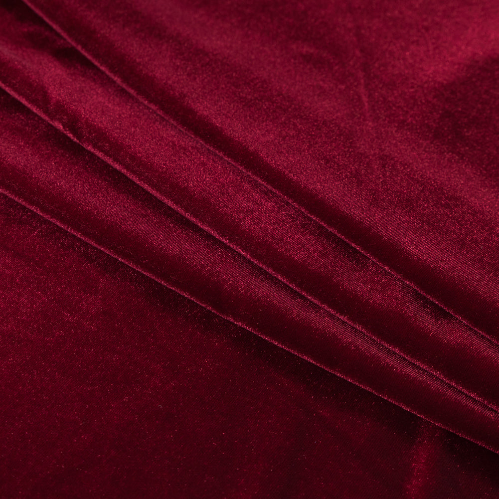Stretch Velour - Sultan Red - Persica Collection Detail Stretch Velour - Sultan Red - Persica Collection Detail