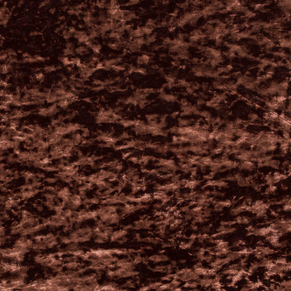 Stretch Crushed Velour - Chocolate Stretch Crushed Velour - Chocolate