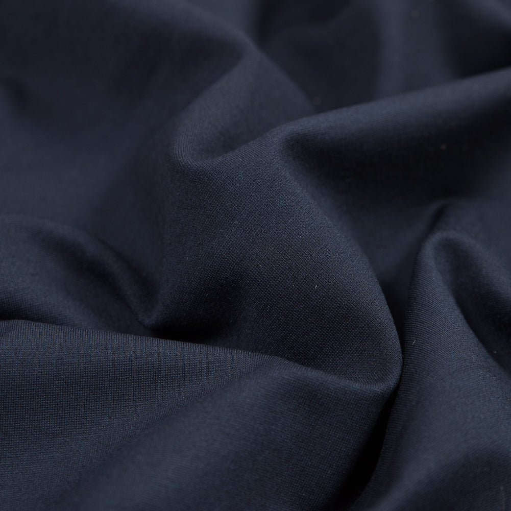 Stretch Ponte Knit - Midnight Blue - Papilio Collection Detail Stretch Ponte Knit - Midnight Blue - Papilio Collection Detail