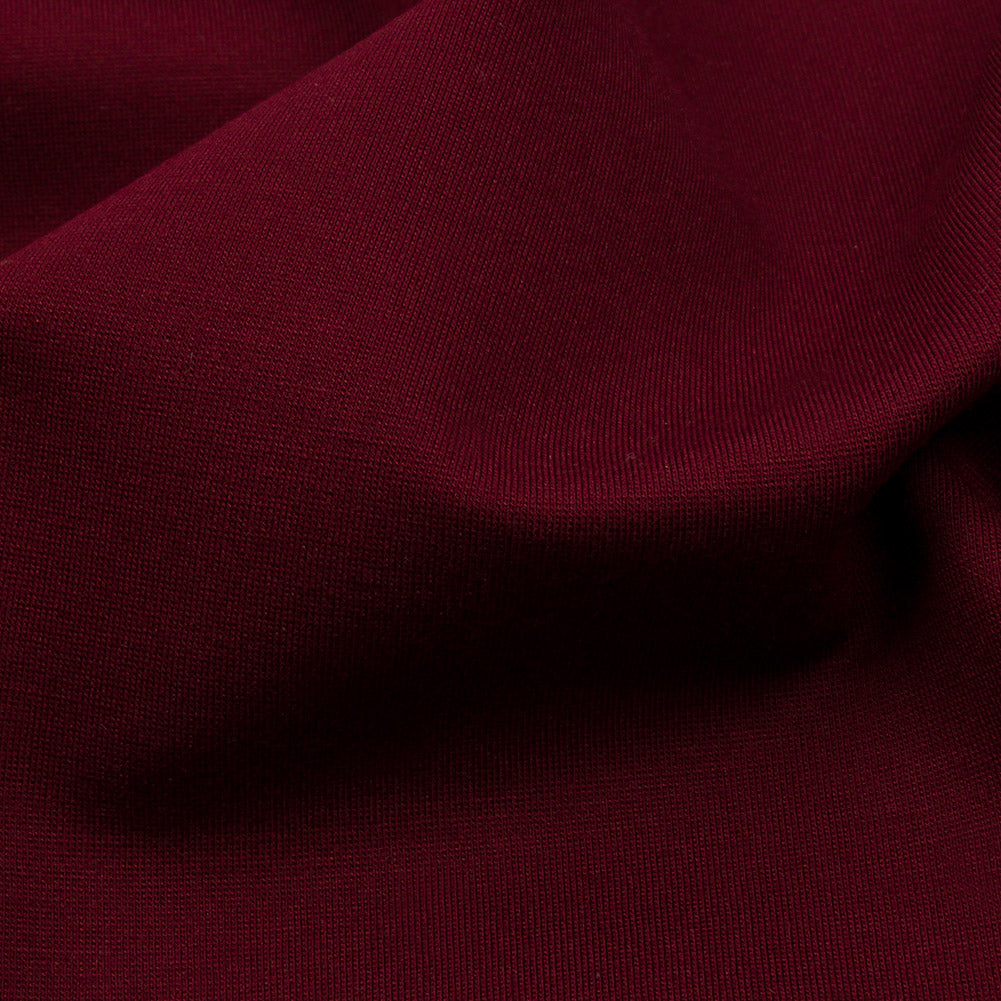 Stretch Ponte Knit - Burgundy - Papilio Collection Detail Stretch Ponte Knit - Burgundy - Papilio Collection Detail