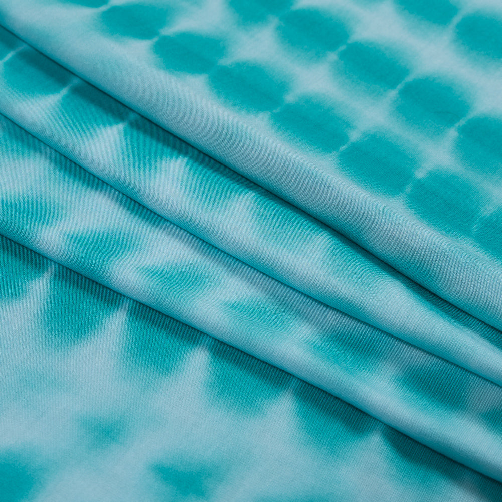 Seafoam Tie Dye Rayon Jersey Folded Seafoam Tie Dye Rayon Jersey Folded