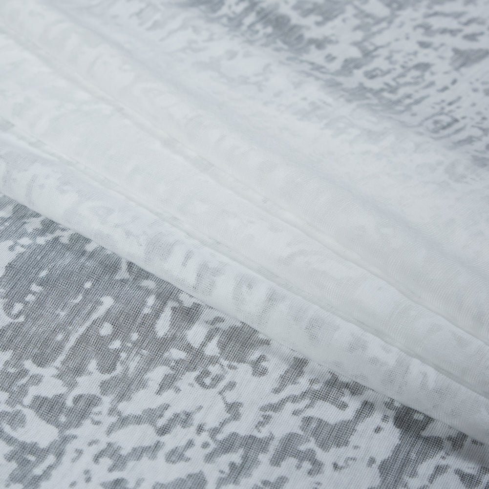 Ivory Abstract Burnout Jersey Folded Ivory Abstract Burnout Jersey Folded