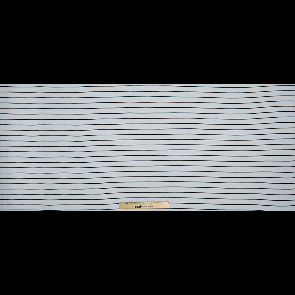 White and Black Pencil Striped Jersey Folded White and Black Pencil Striped Jersey Folded