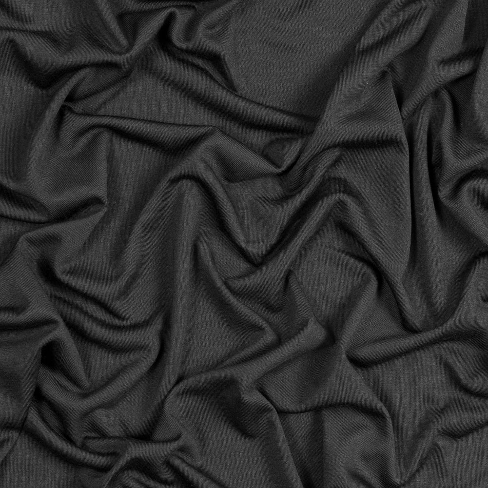 Black Solid Cupro Jersey Black Solid Cupro Jersey
