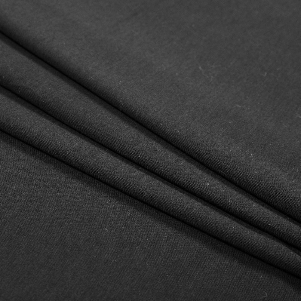 Black Stretch Rayon Jersey Folded Black Stretch Rayon Jersey Folded