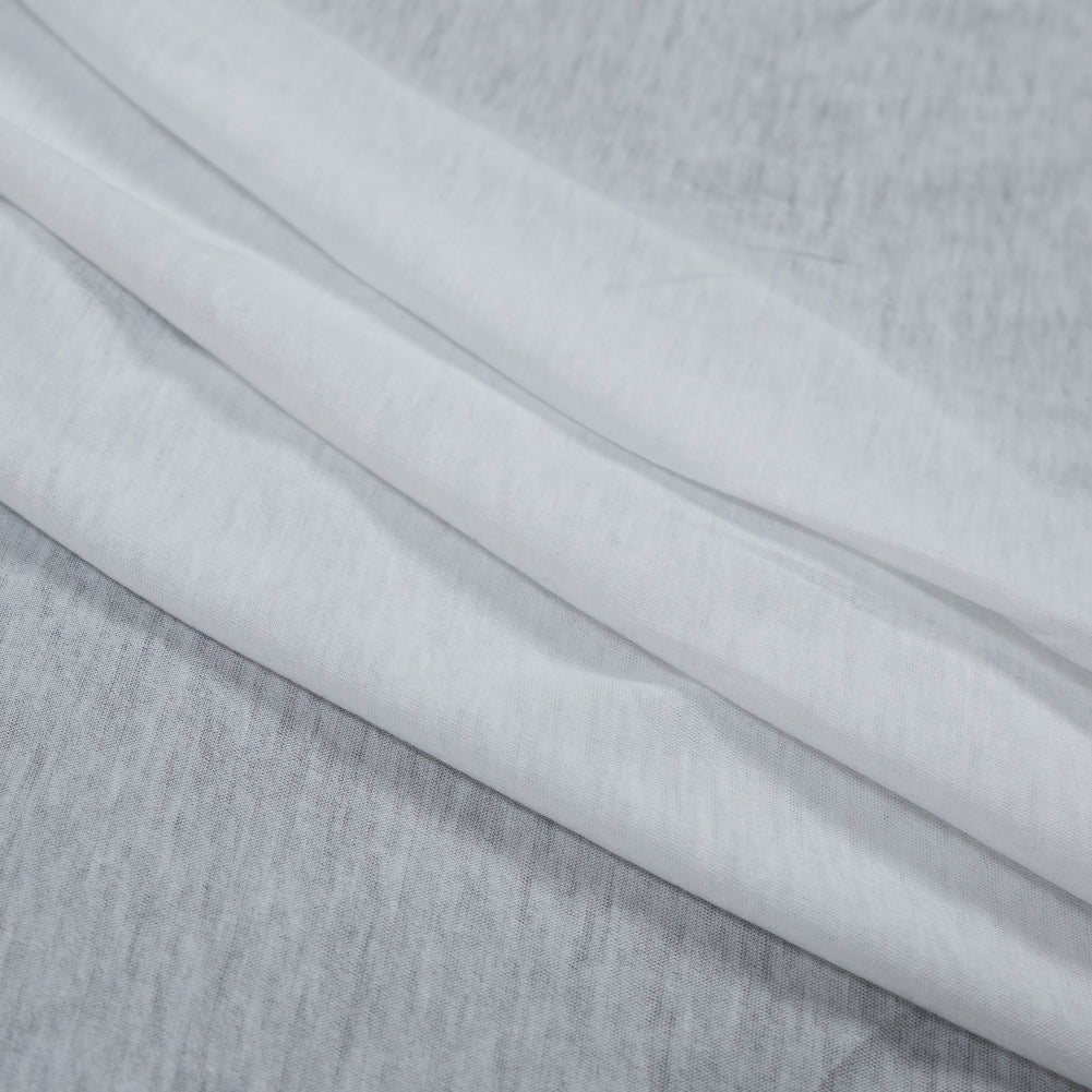 Heathered White Tissue Weight Cotton Jersey Folded Heathered White Tissue Weight Cotton Jersey Folded