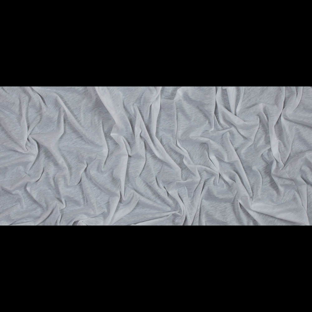 Heathered White Tissue Weight Cotton Jersey Full Heathered White Tissue Weight Cotton Jersey Full