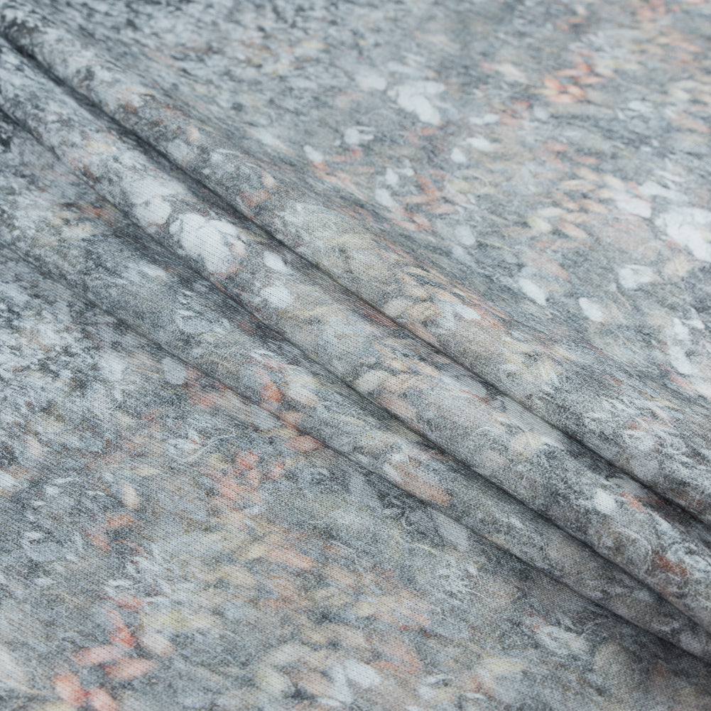 Italian Gray Printed French Terry Folded Italian Gray Printed French Terry Folded