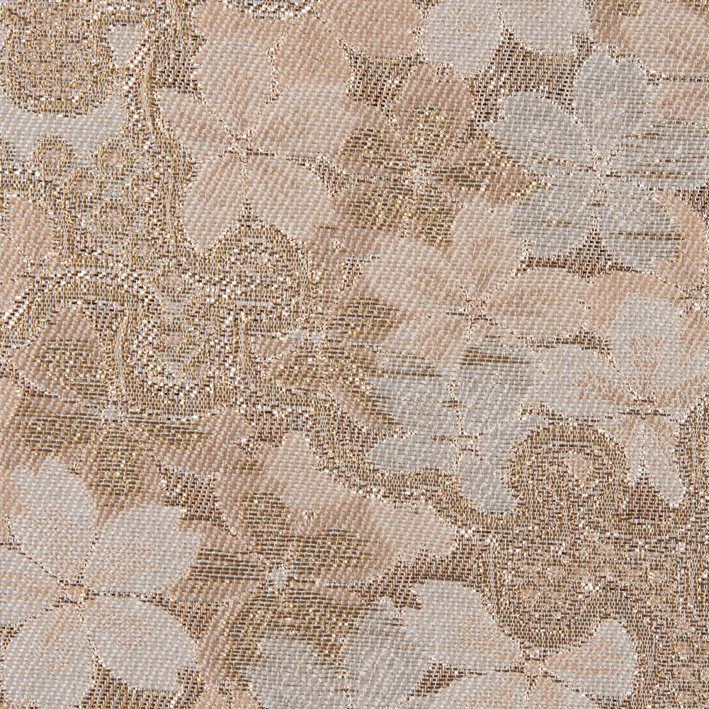 Metallic Gold and Beige Floral Brocade Detail Metallic Gold and Beige Floral Brocade Detail