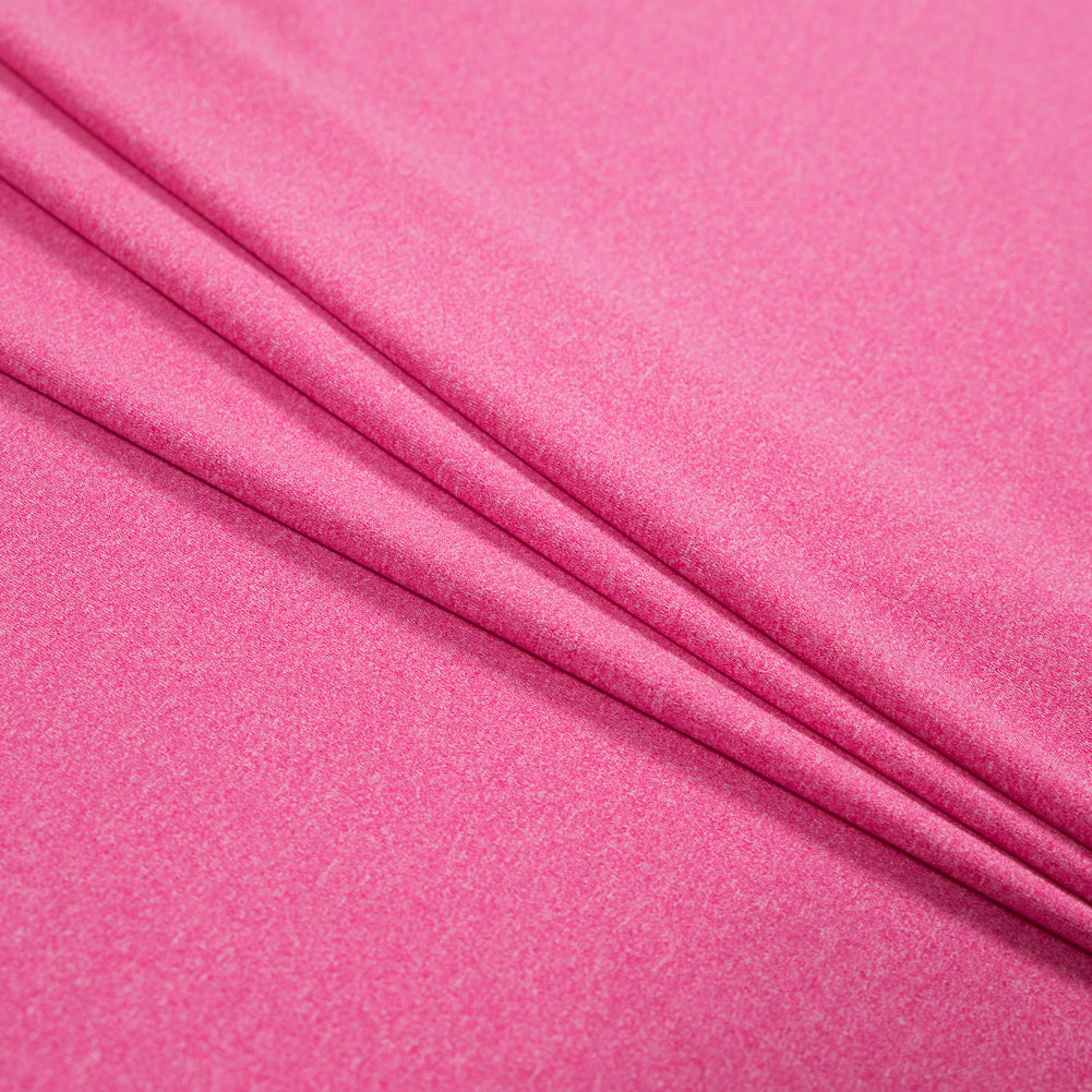 Performance Jersey, Wicking and Anti-Microbial - Heathered Fuzzy Fuchsia Detail Performance Jersey, Wicking and Anti-Microbial - Heathered Fuzzy Fuchsia Detail