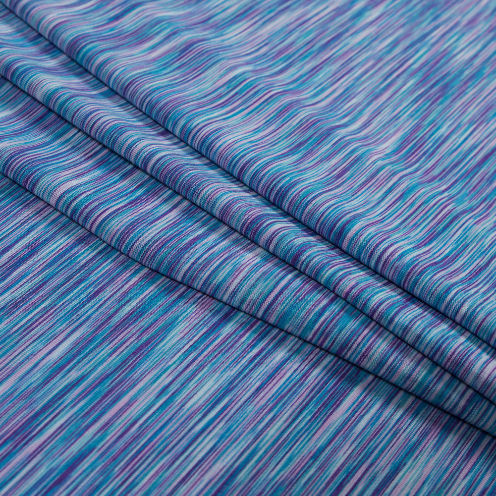 Performance Jersey, Wicking and Anti-Microbial - Calm Pacific Striated Performance Jersey, Wicking and Anti-Microbial - Calm Pacific Striated