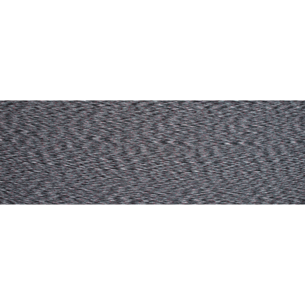 Performance Jersey, Wicking and Anti-Microbial - Molten Black Striated Folded Performance Jersey, Wicking and Anti-Microbial - Molten Black Striated Folded